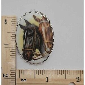 Vintage Brooch Horse 0136